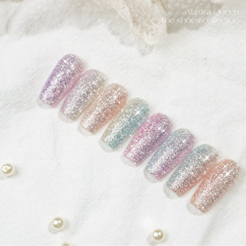 Aurora Queen Glitter Gel Polish - Toe Shoes Collection (8 Colors)