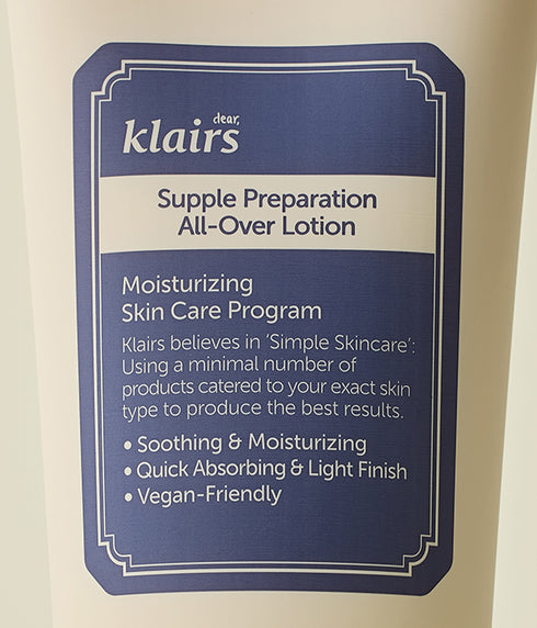 Dear, Klairs Supple Preparation All-Over Lotion 250ml