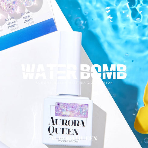Aurora Queen Premium Glitter Gel Polish - Water Bomb (8 Colors)