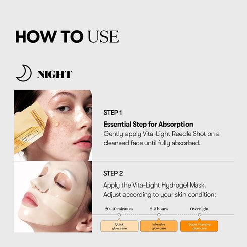 VT Cosmetics Vita-Light Reedle Shot 100 2-step Mask Hydrogel Mask