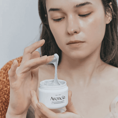 Arencia Fresh Blue Hyssop Rice Mochi Cleanser 120g