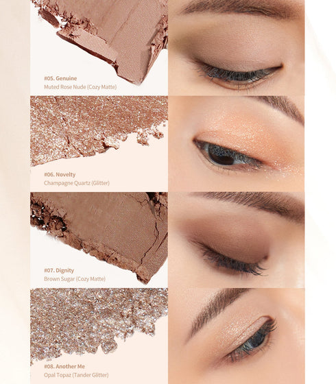 Heart Percent Dote On Mood Eye Palette 04 Another Nude Facets
