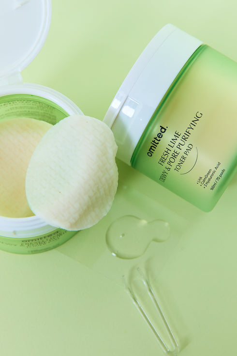 Omitted Fresh Lime Dewy & Pore Purifying Toner Pad 160ml