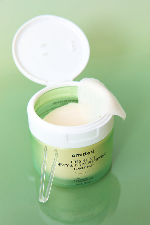 Omitted Fresh Lime Dewy & Pore Purifying Toner Pad 160ml