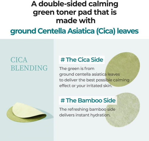 Numbuzin No.1 Centella Re-Leaf Green Toner Pad (70 pads)